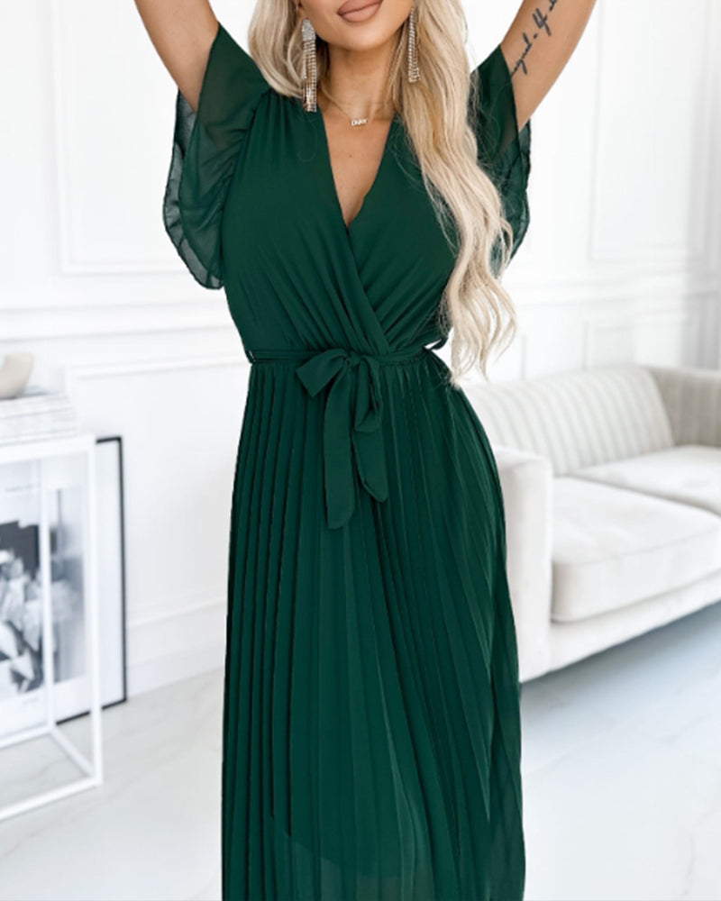 Juli™ | Robe Élégante en Coton à Manches Froncées