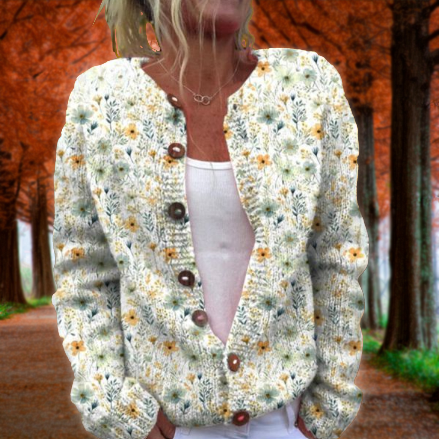 Lowri™ | Veste Florale Élégante