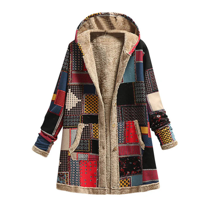 Nena™ | Manteau à Capuche en coton et laine