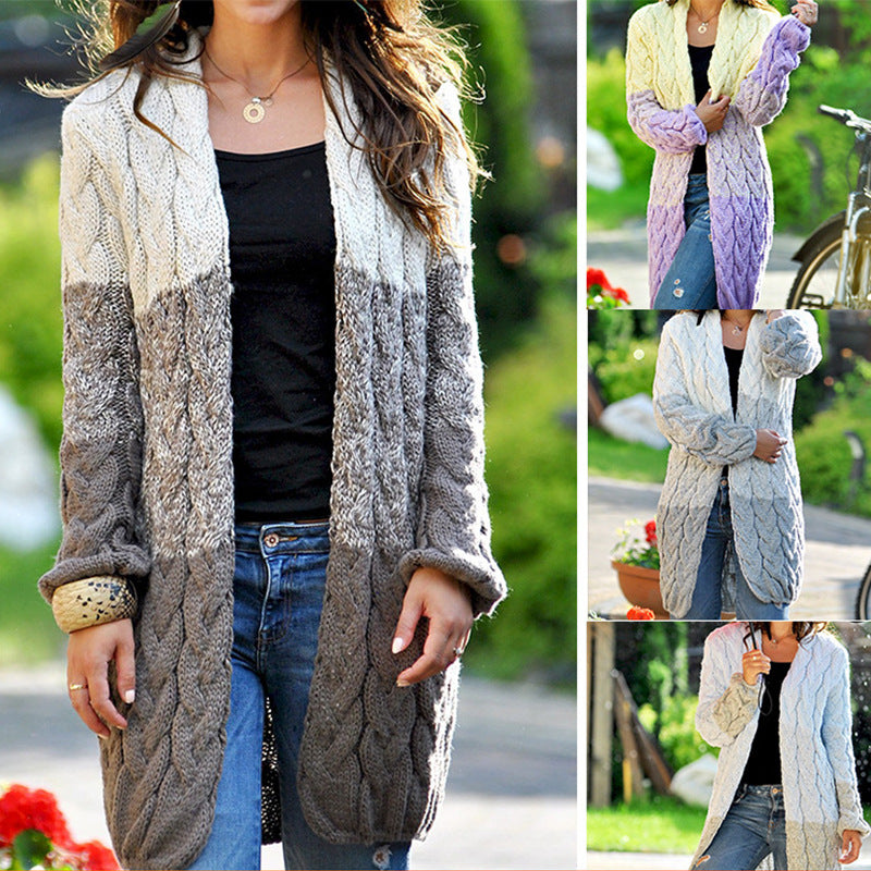 Kalila™ | Cardigan long torsadé dégradé