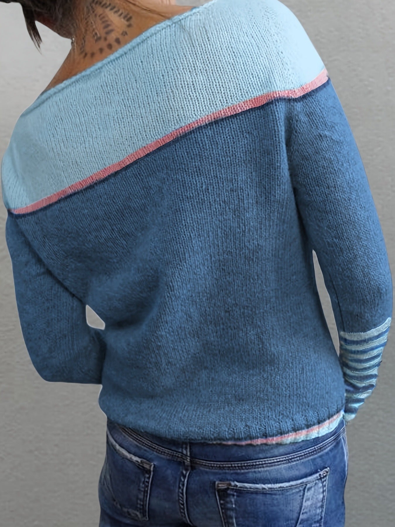 Leila™ | Pull Décontracté à Rayures et Blocs de Couleur