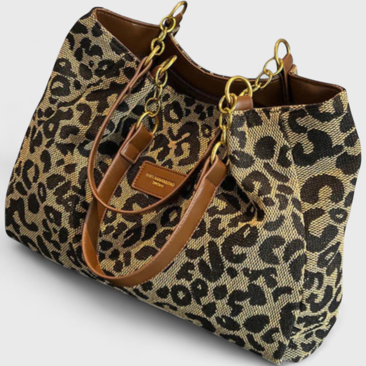 Cleopatra™ | Sac Shopping Élégant en Toile Léopard