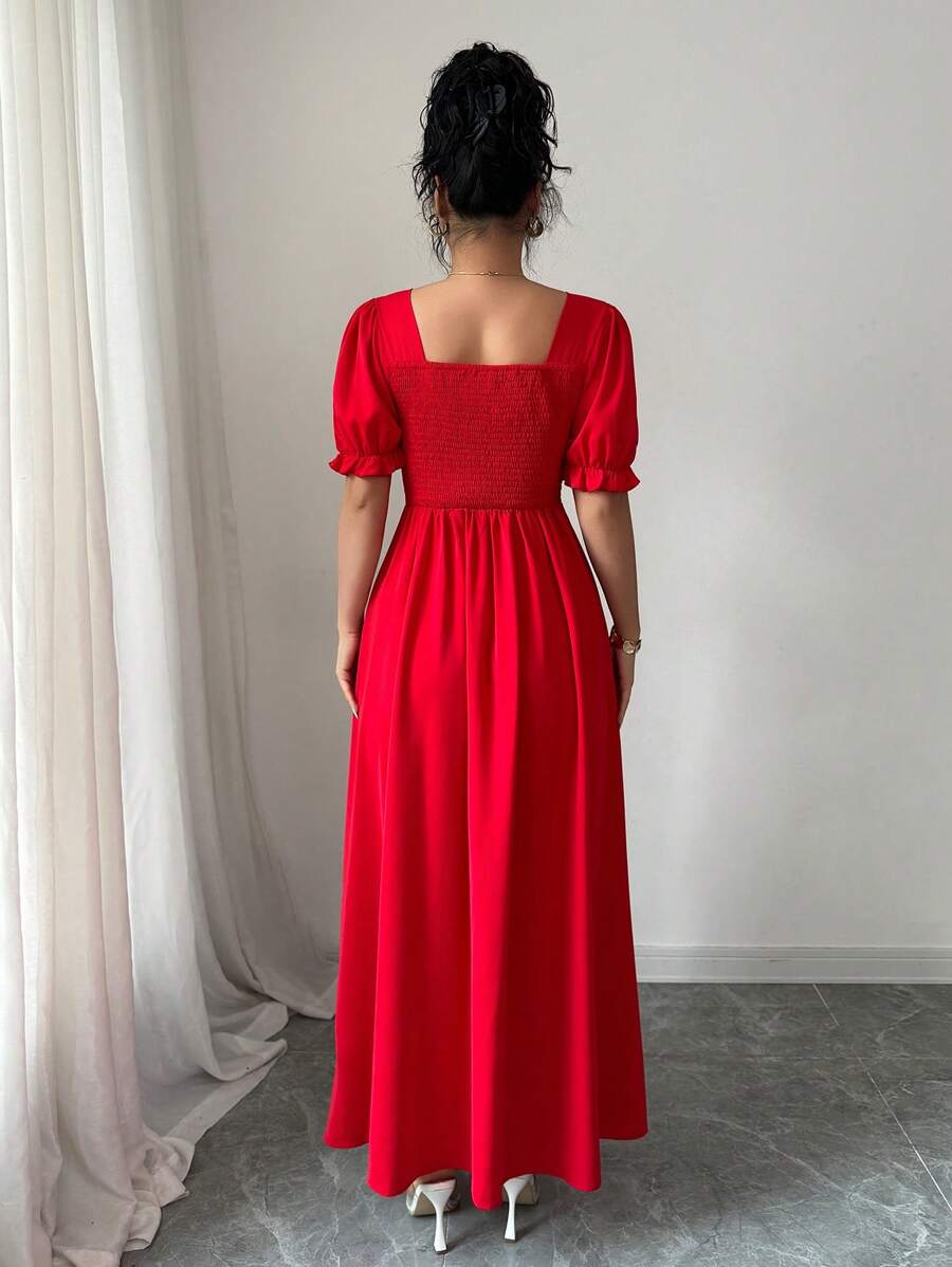 Feriza™ | Robe Élégante à Encolure Carrée