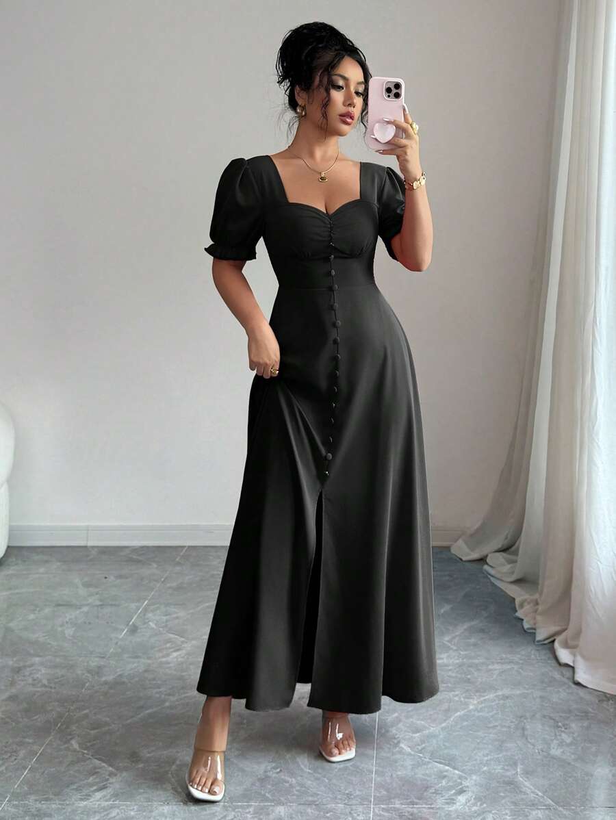 Feriza™ | Robe Élégante à Encolure Carrée