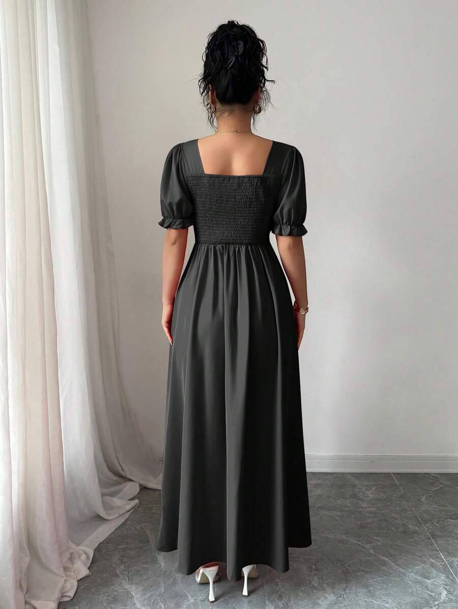 Feriza™ | Robe Élégante à Encolure Carrée