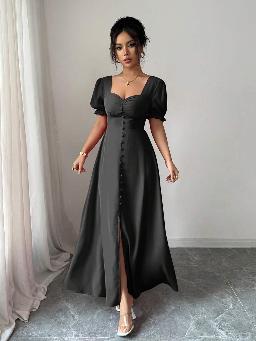 Feriza™ | Robe Élégante à Encolure Carrée