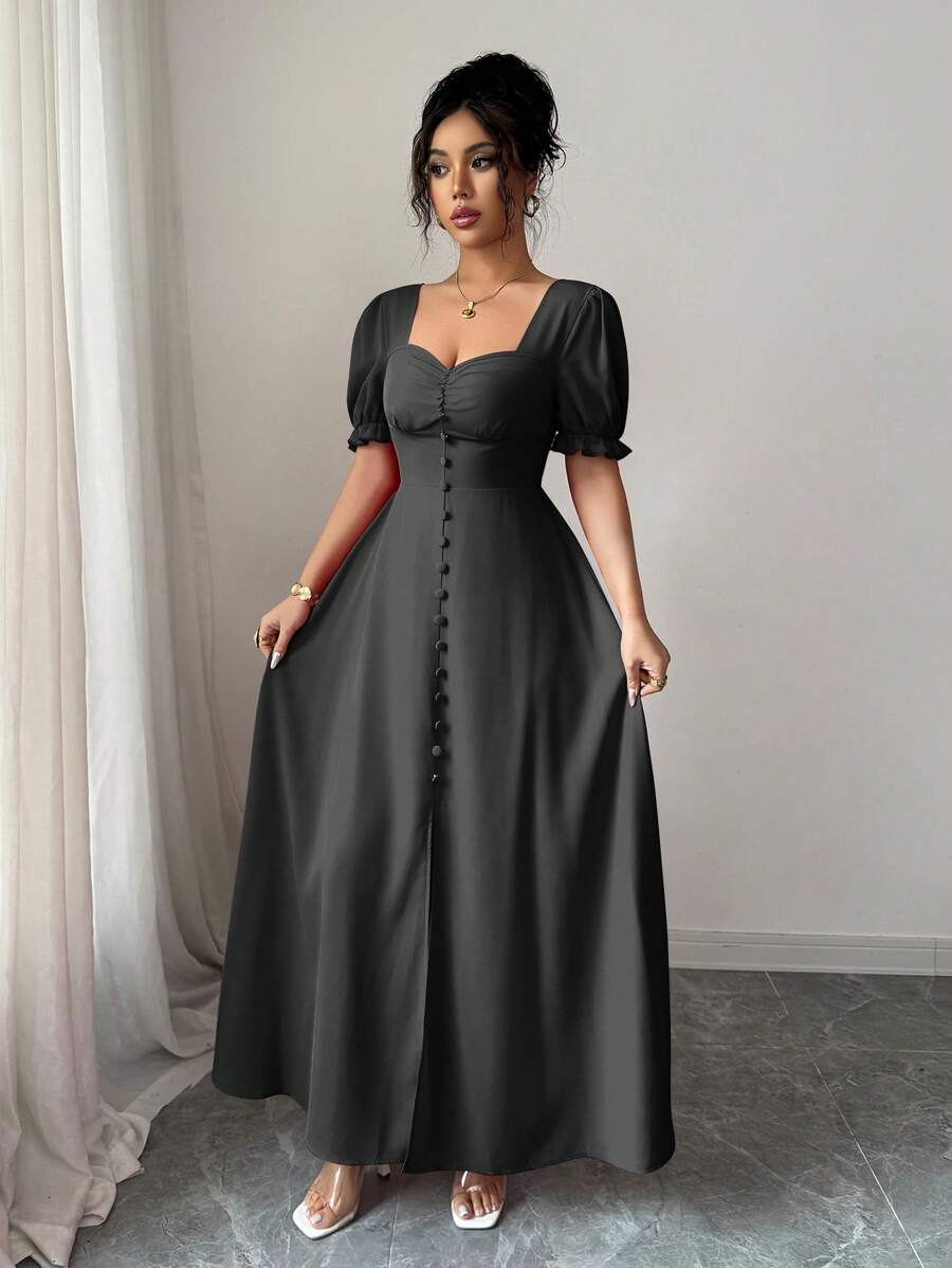 Feriza™ | Robe Élégante à Encolure Carrée