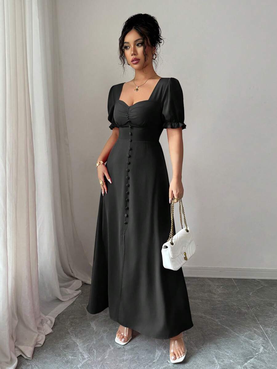 Feriza™ | Robe Élégante à Encolure Carrée