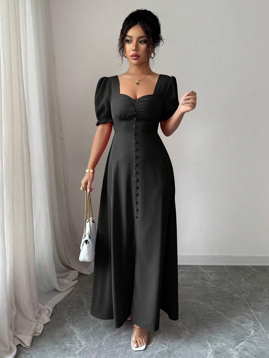 Feriza™ | Robe Élégante à Encolure Carrée