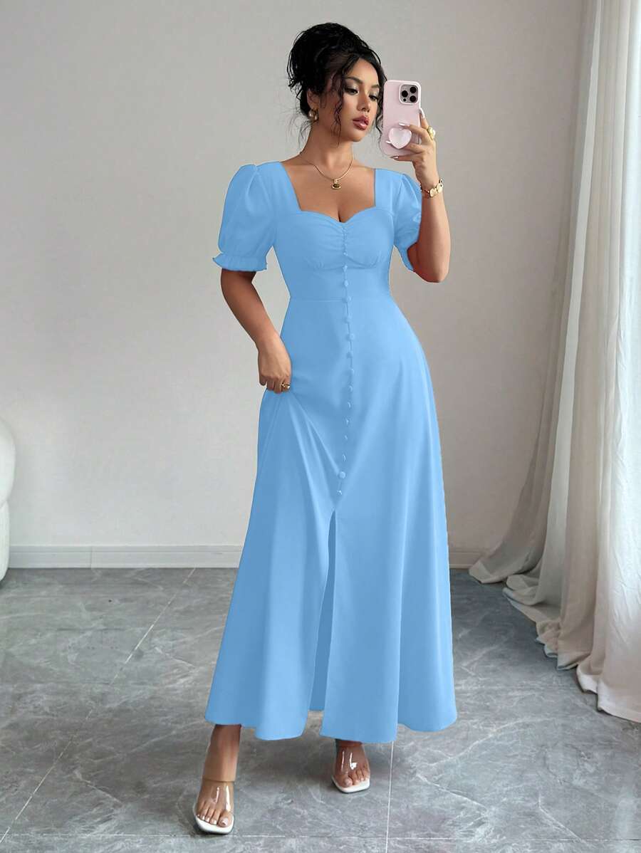 Feriza™ | Robe Élégante à Encolure Carrée