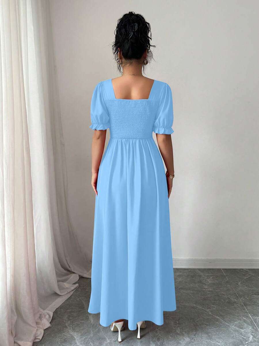 Feriza™ | Robe Élégante à Encolure Carrée