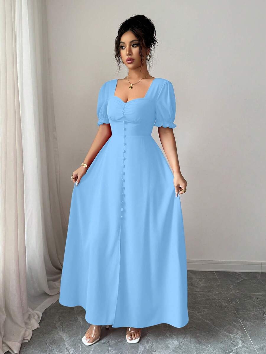 Feriza™ | Robe Élégante à Encolure Carrée