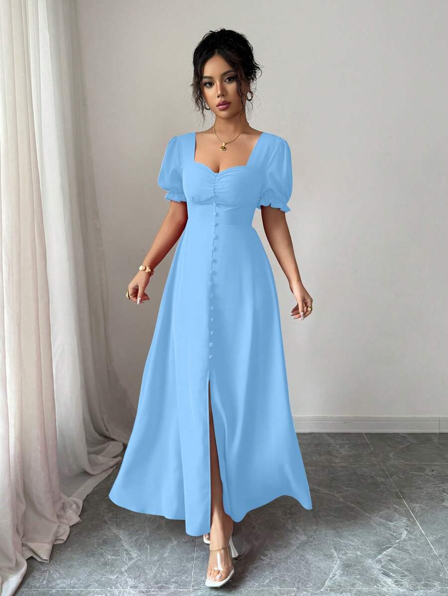 Feriza™ | Robe Élégante à Encolure Carrée