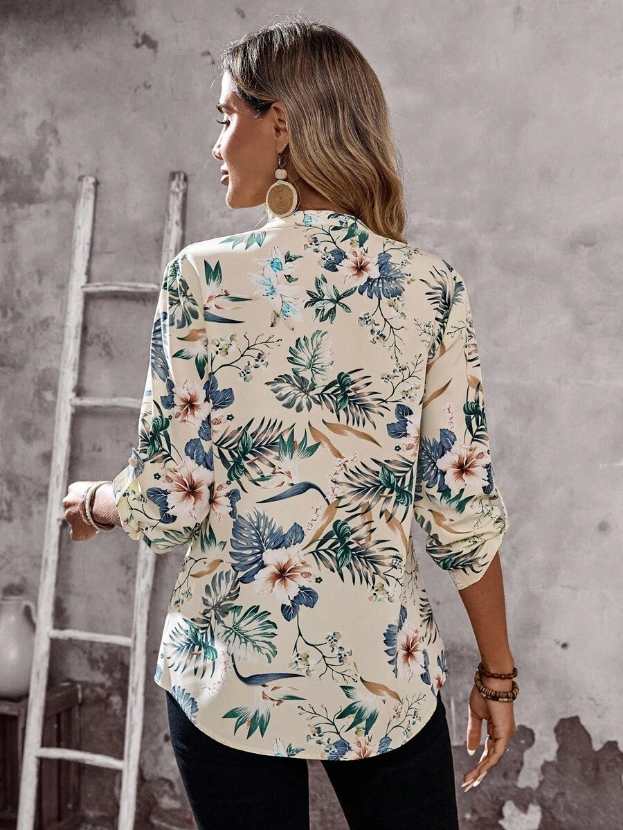 Emery™ | Chemisier Floral Élégant