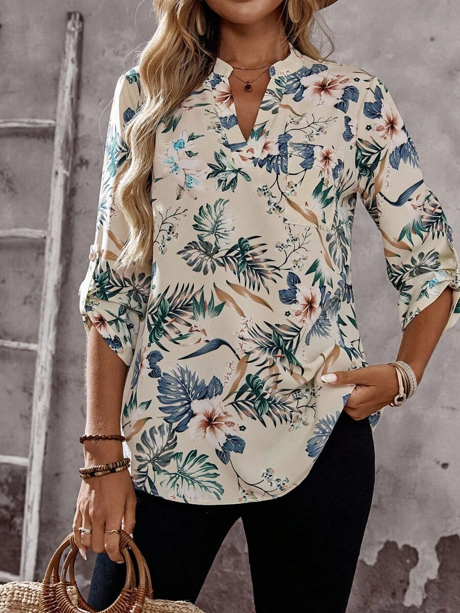 Emery™ | Chemisier Floral Élégant