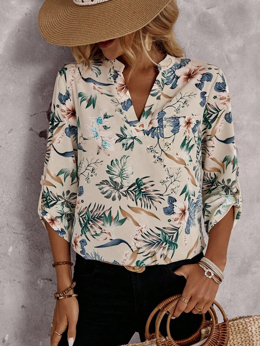 Emery™ | Chemisier Floral Élégant