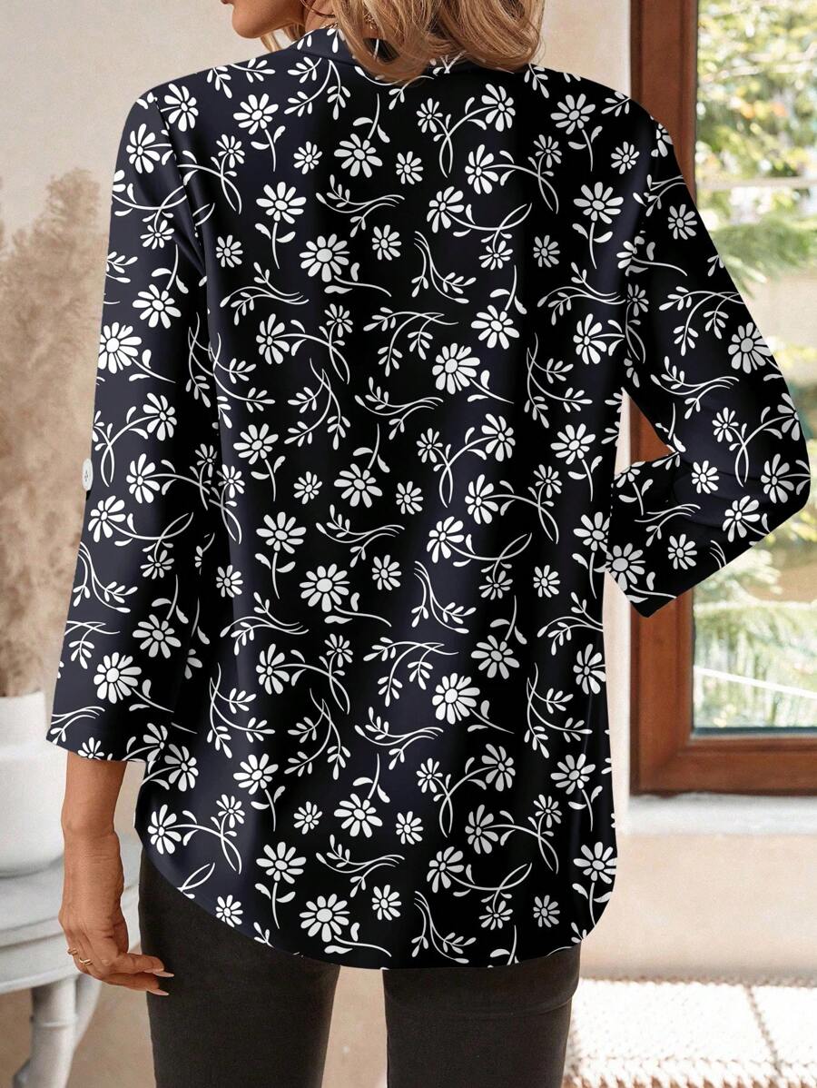 Emery™ | Chemisier Floral Élégant