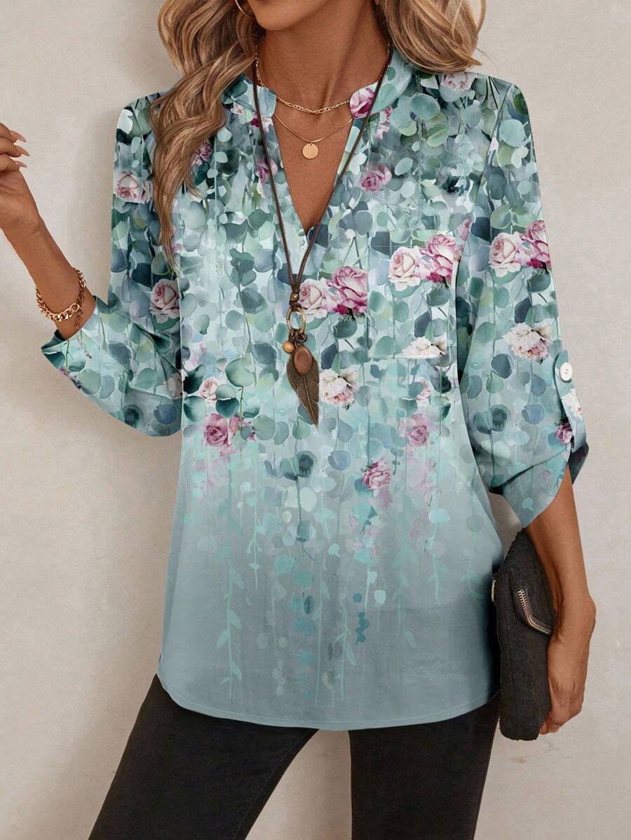 Emery™ | Chemisier Floral Élégant