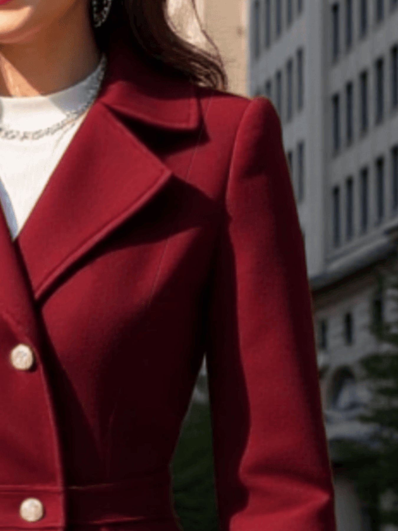 Suzette™ | Manteau long croisé évasé