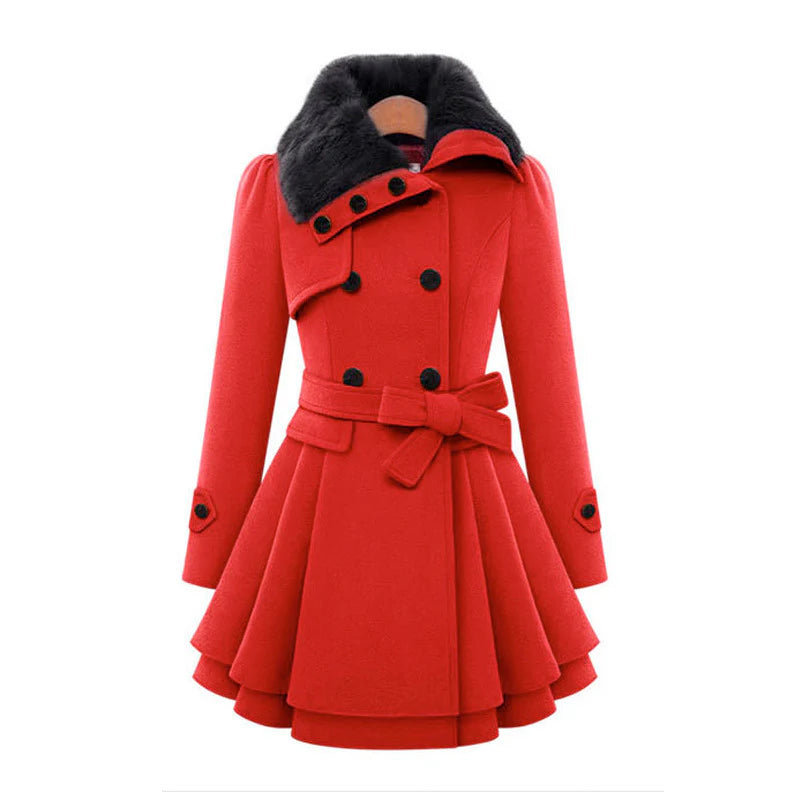 Lobelia™ | Manteau chic avec fourrure