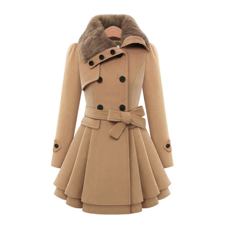 Lobelia™ | Manteau chic avec fourrure