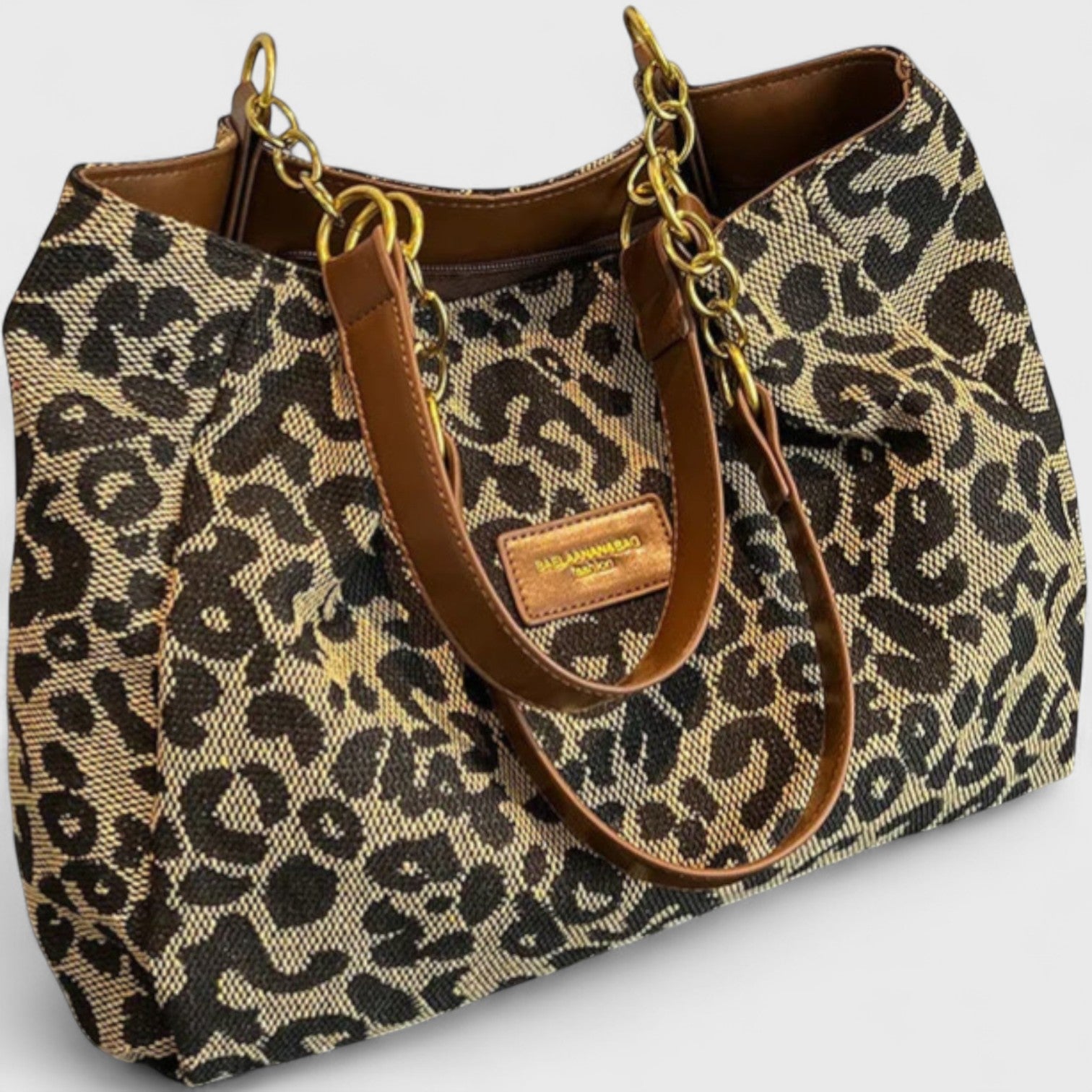 Cleopatra™ | Sac Shopping Élégant en Toile Léopard
