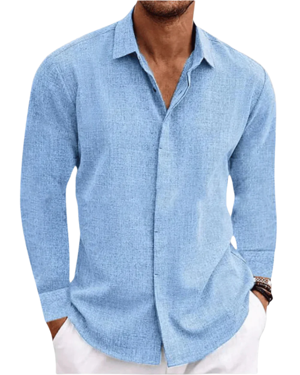 john™ | Chemise Casual en Lin Élégante