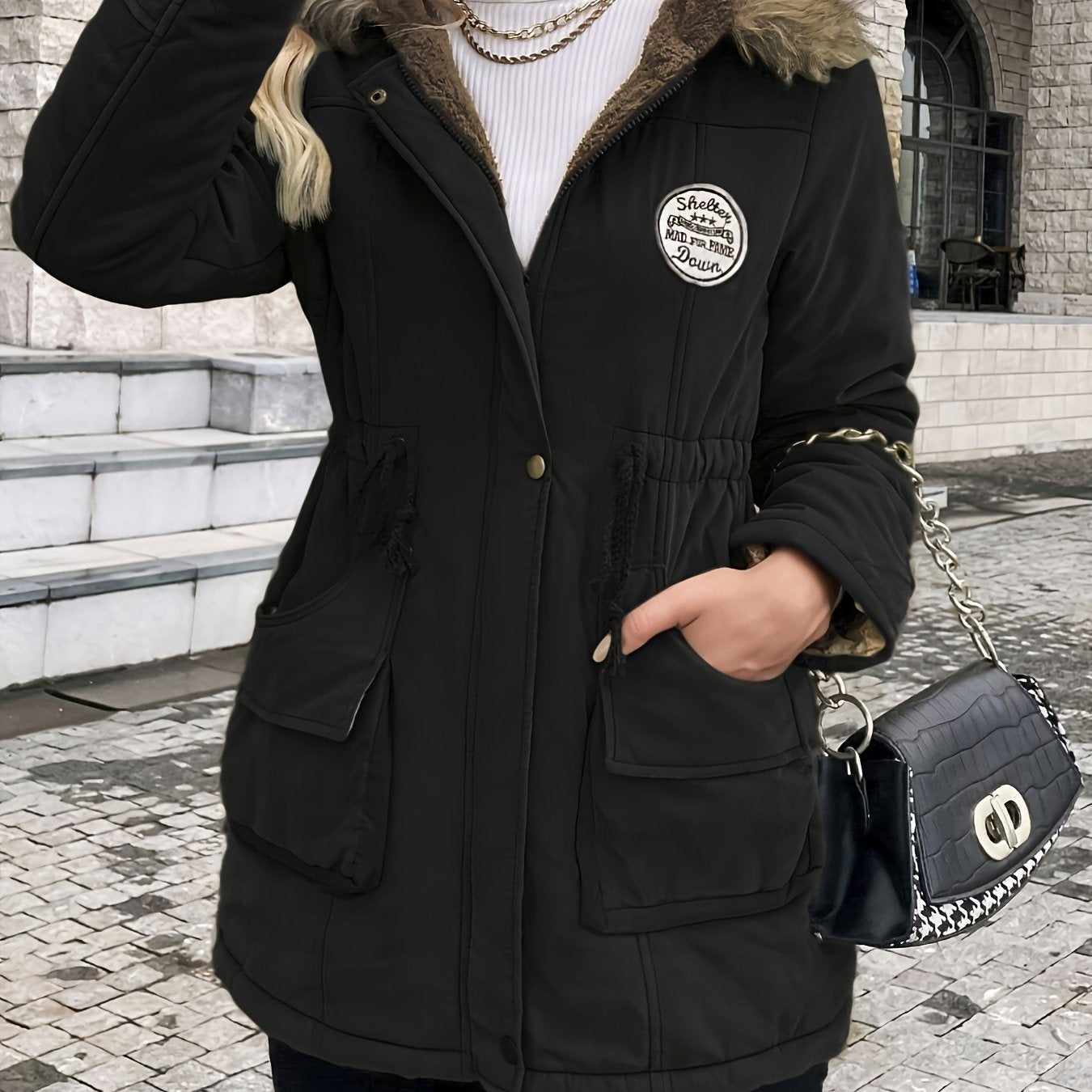 Vania™ | Veste Hiver à Capuche Fourrure