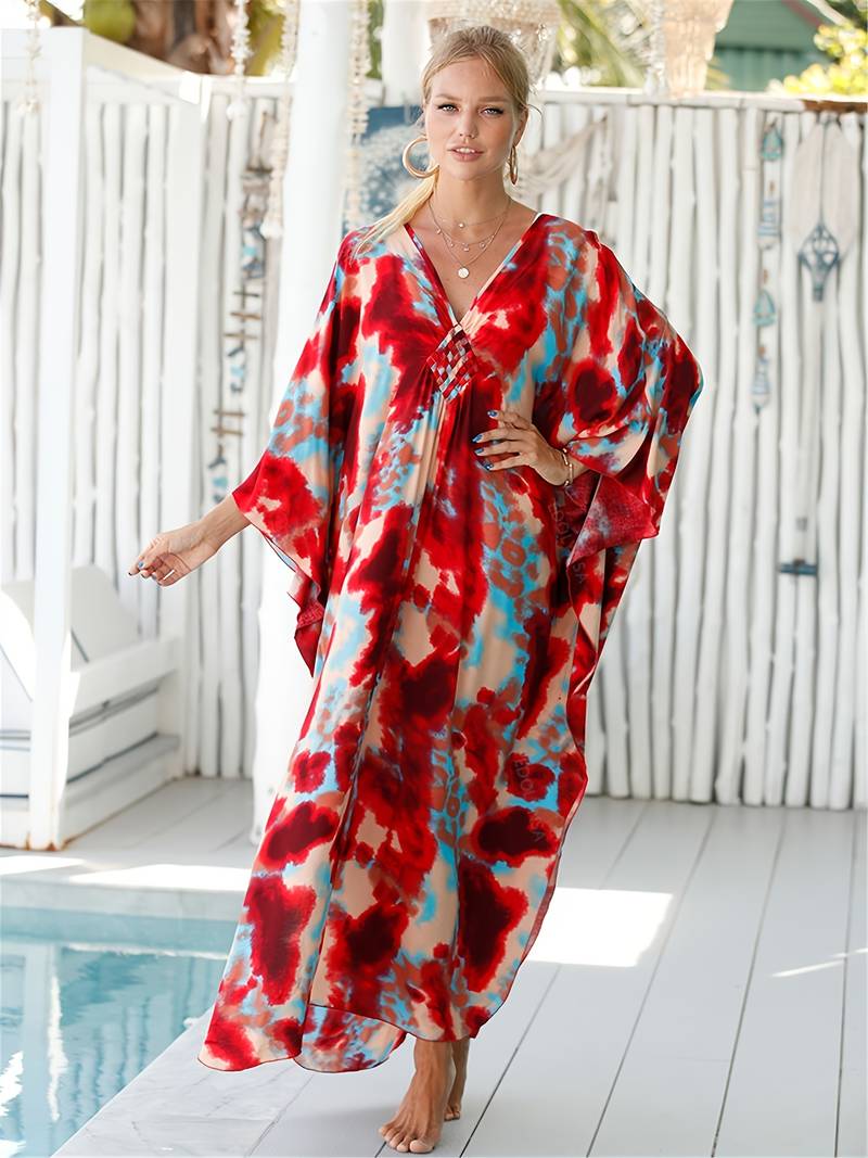 Rowan™ | Robe Tropicale Élégante en Coton et Bambou