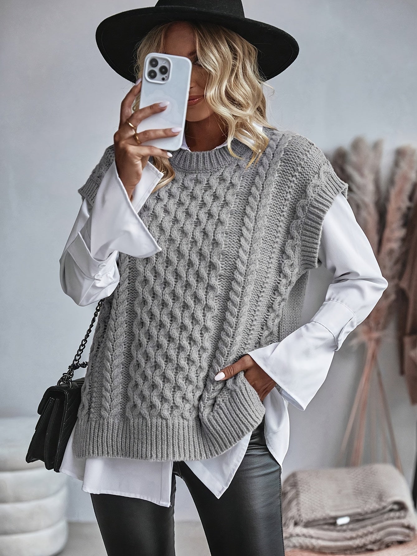 Limona™ | Gilet Tricoté En Maille Épaisse