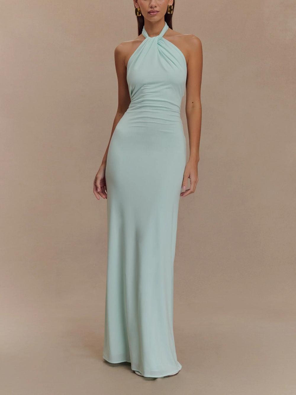 Kamila™ | Robe Longue Élégante en Tissu Fluide