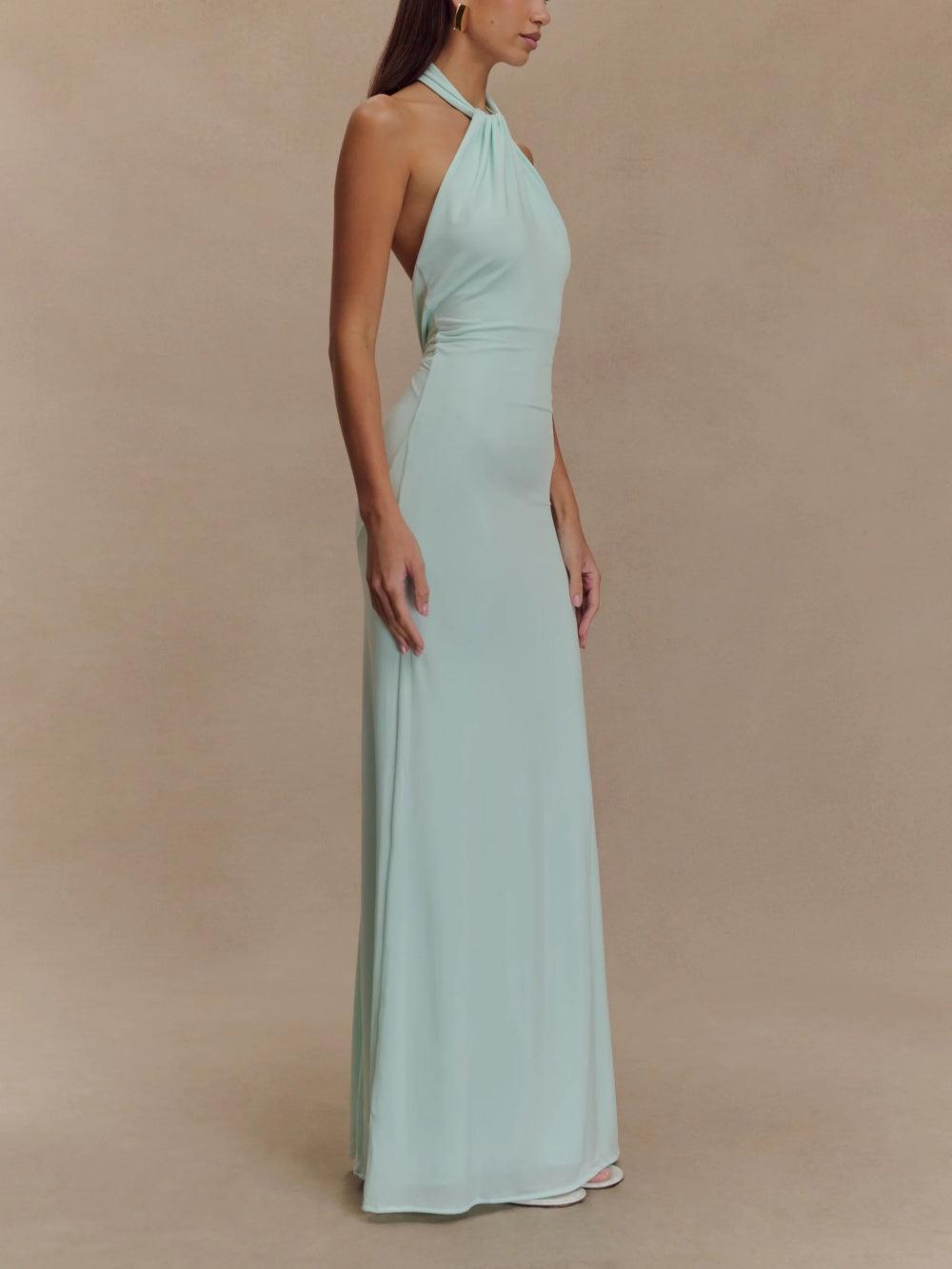 Kamila™ | Robe Longue Élégante en Tissu Fluide