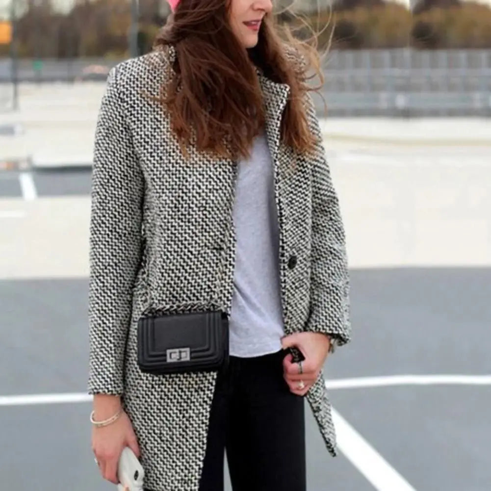 Cheska™ | Manteau Long en Laine