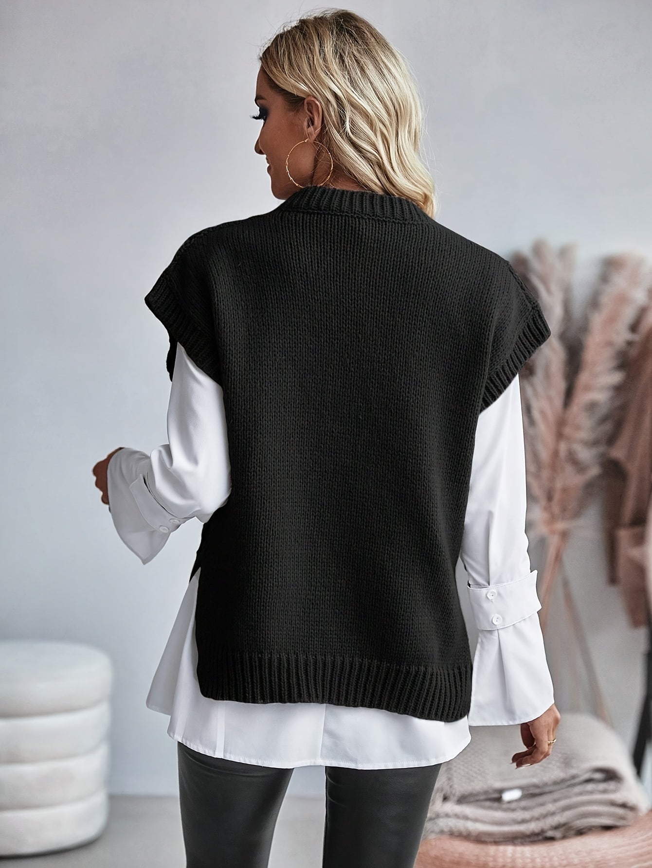 Limona™ | Gilet Tricoté En Maille Épaisse