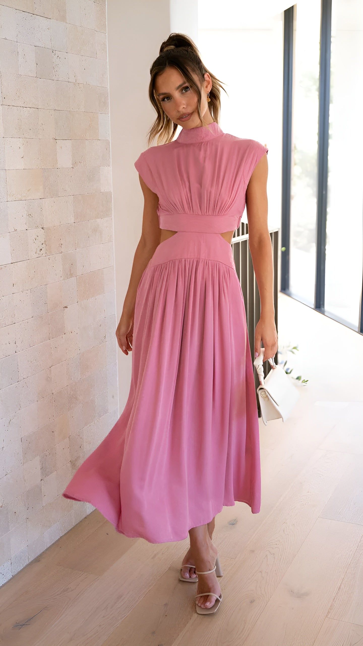 Blaise™ | Robe Longue Élégante en Tissu Fluide