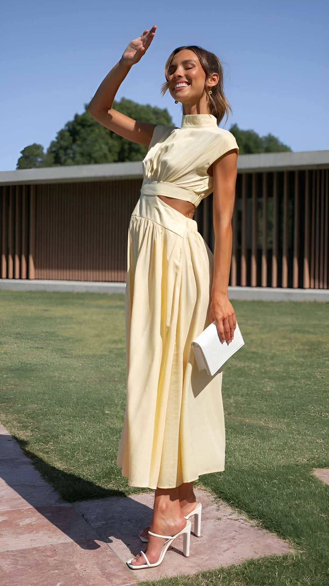 Blaise™ | Robe Longue Élégante en Tissu Fluide