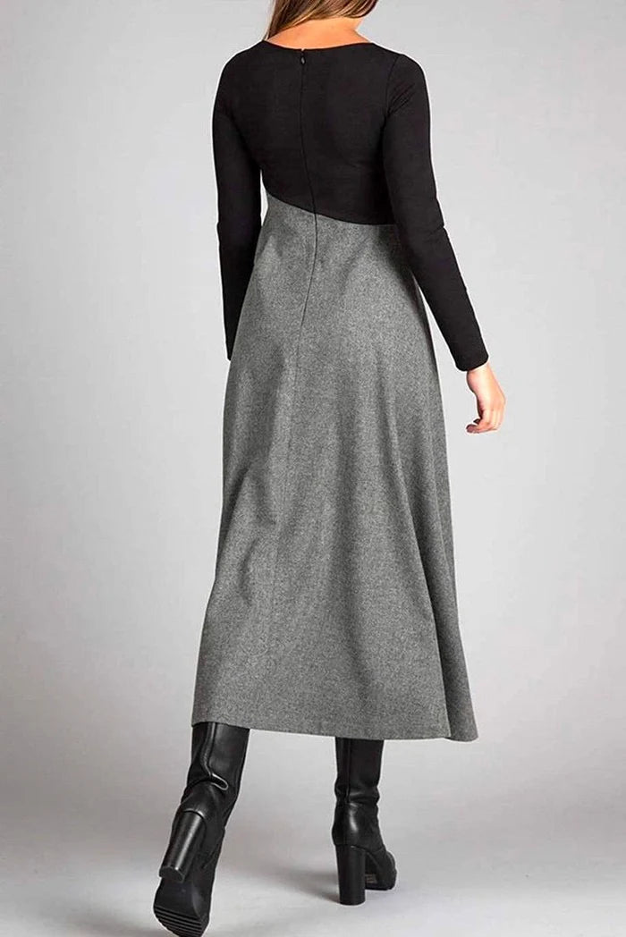 Nissrine™ | Robe Longue Bicolore