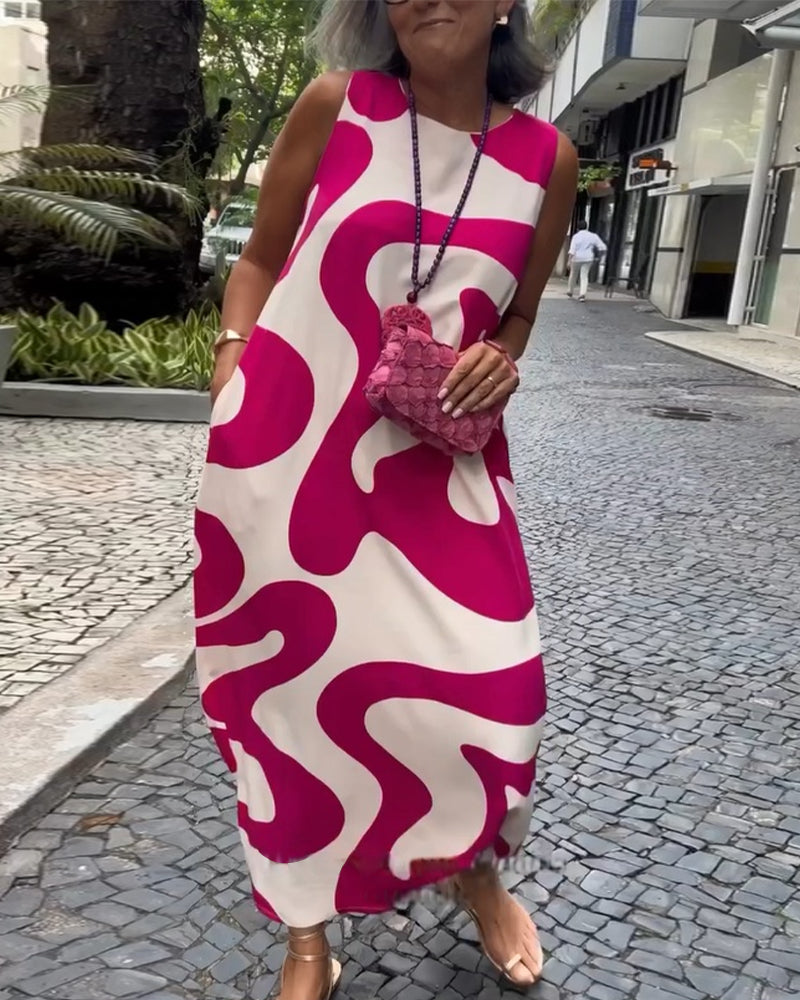 Marbi™ | Robe A-Line Élégante en Coton