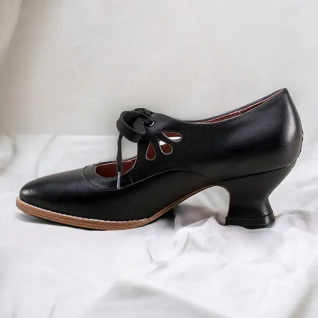 Lilly™ | Élégantes Talons en Cuir Vintage