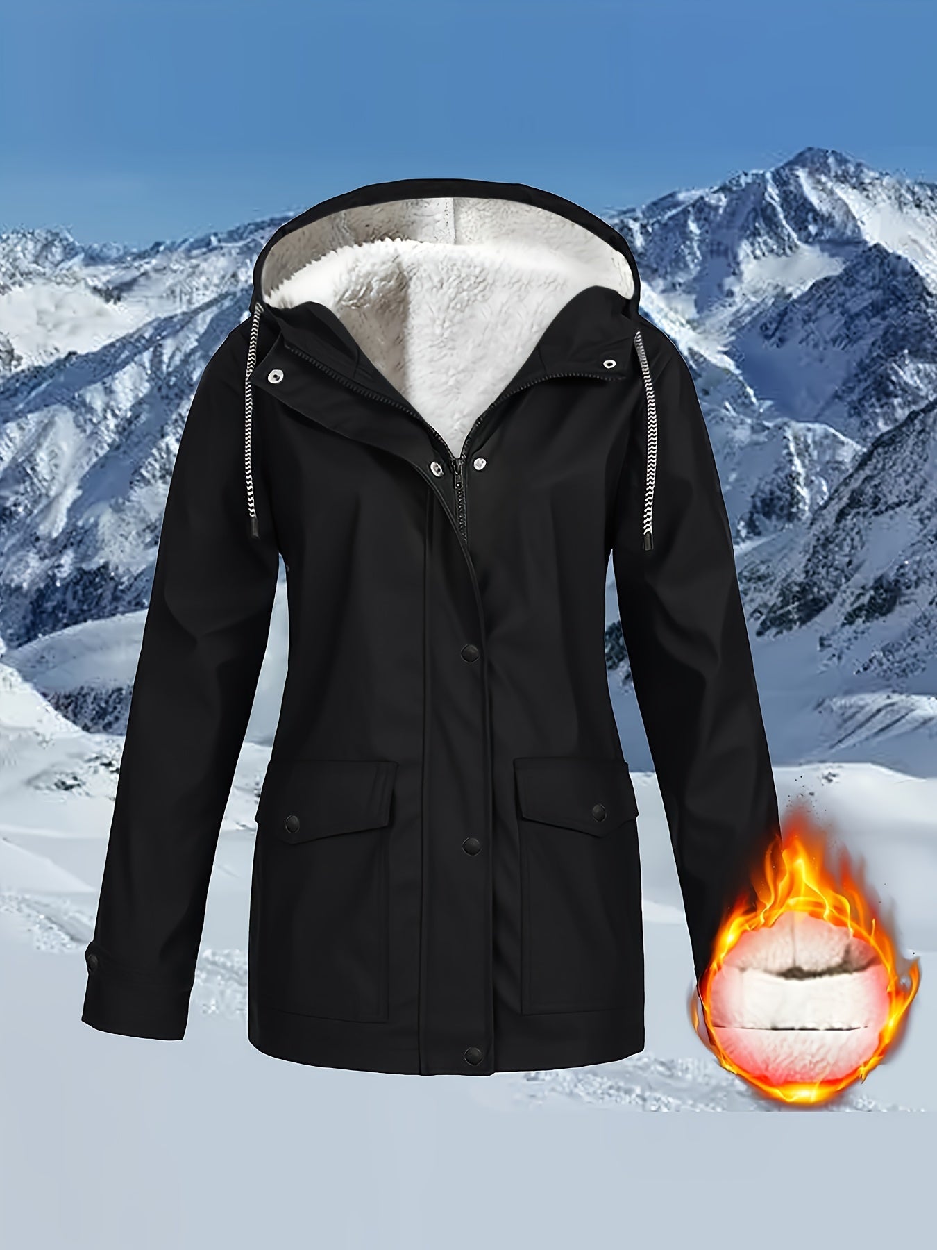 Zara™ | Veste à Capuche Doublée et Résistante à l'Eau