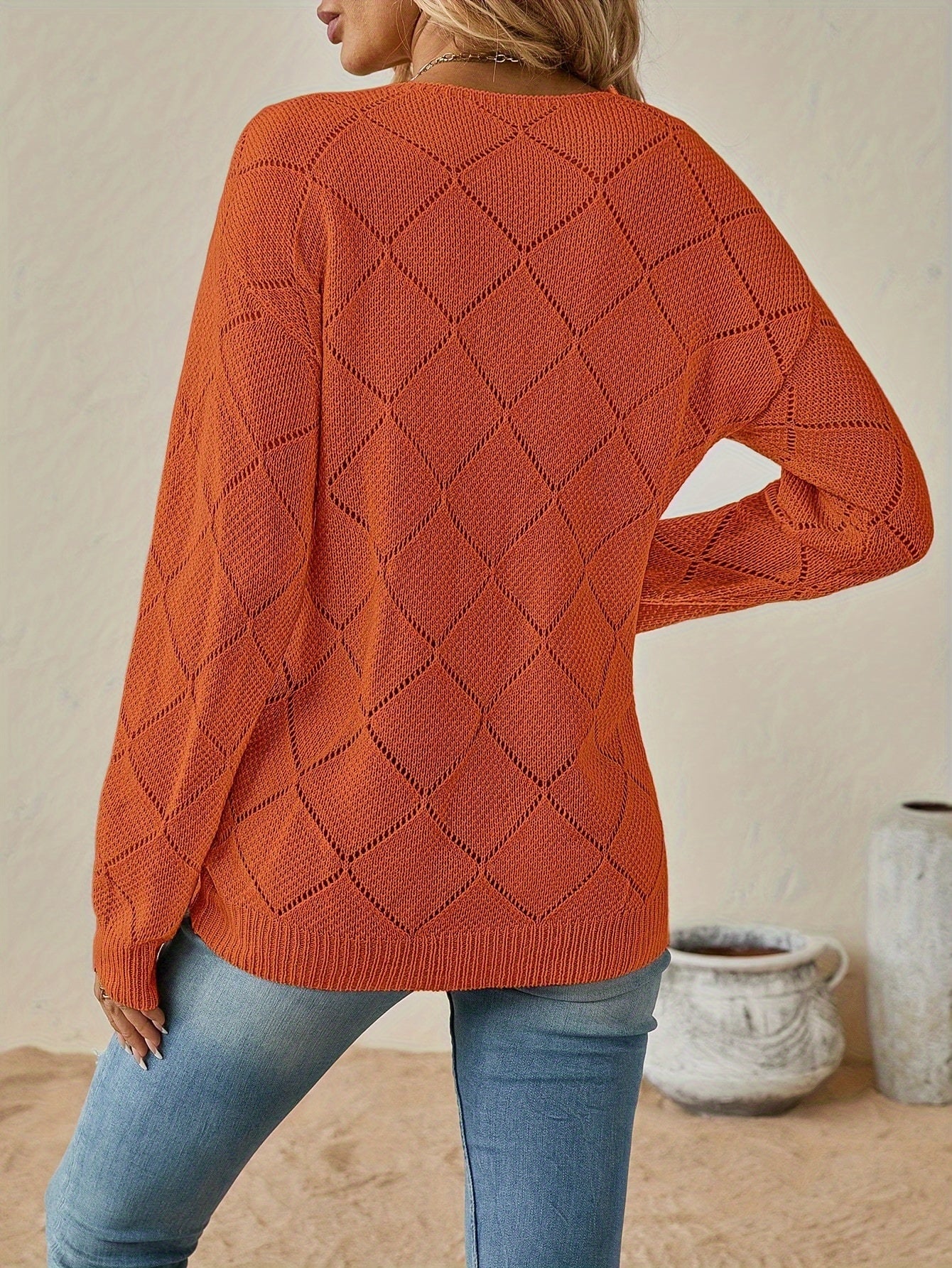 Christina™ | Pull Décontracté Col en V
