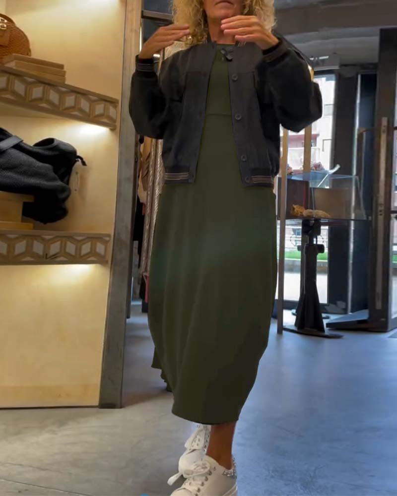 Claire™ | Robe Midi Élégante en Coton
