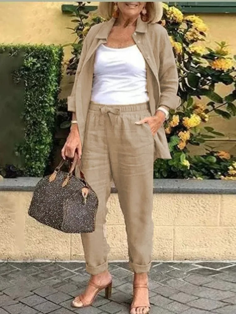 Henna™ | Ensemble Élégant et Confortable en Lin