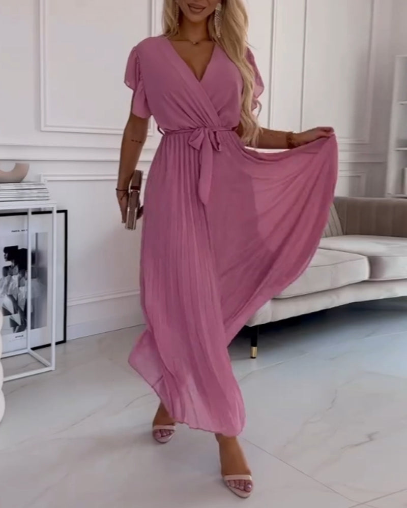 Juli™ | Robe Élégante en Coton à Manches Froncées