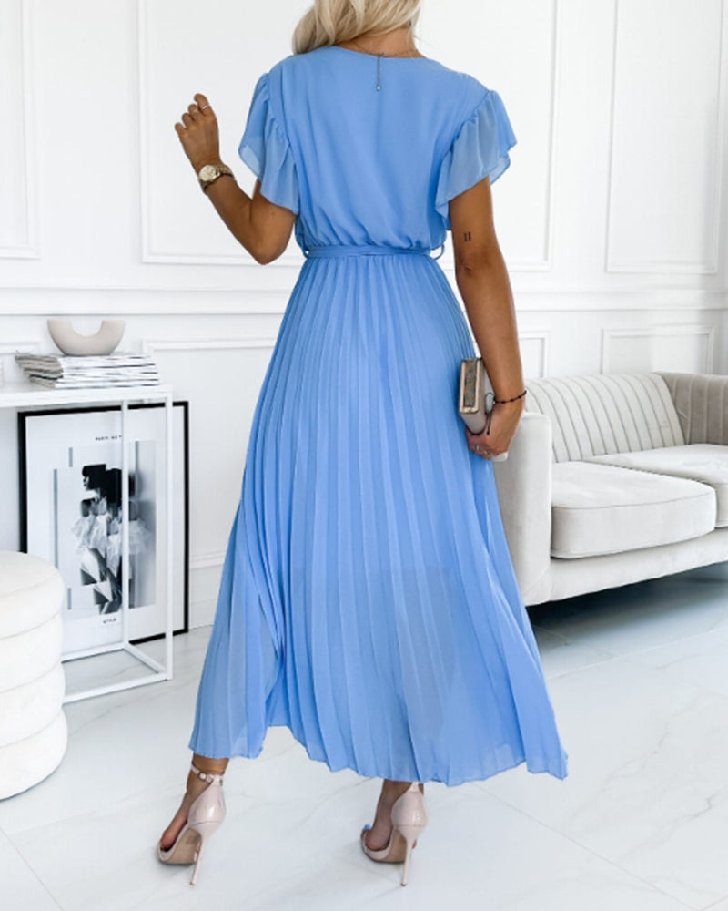 Juli™ | Robe Élégante en Coton à Manches Froncées