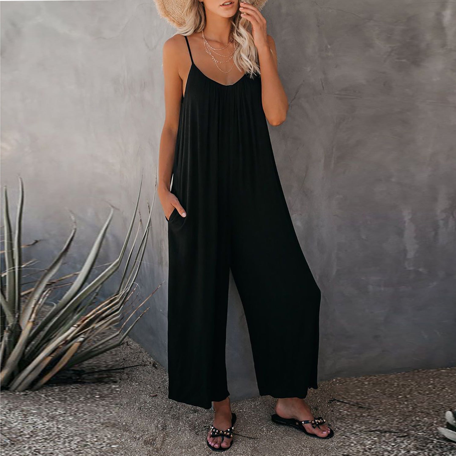 Rio™ | Combinaison Flowy Élégante avec Poches