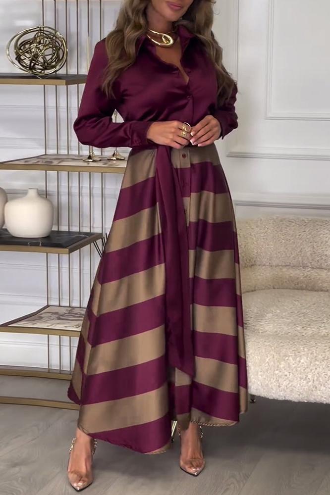 Emma™ | Robe Élégante à Rayures
