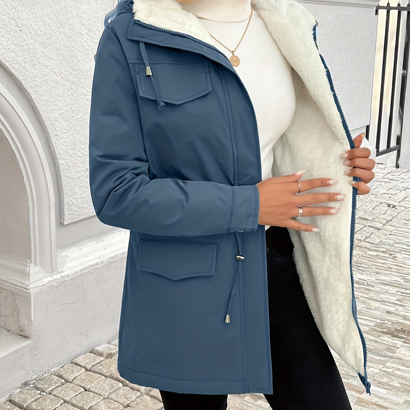 Vera™ | Veste Hiver Doublure Chaude à Capuche