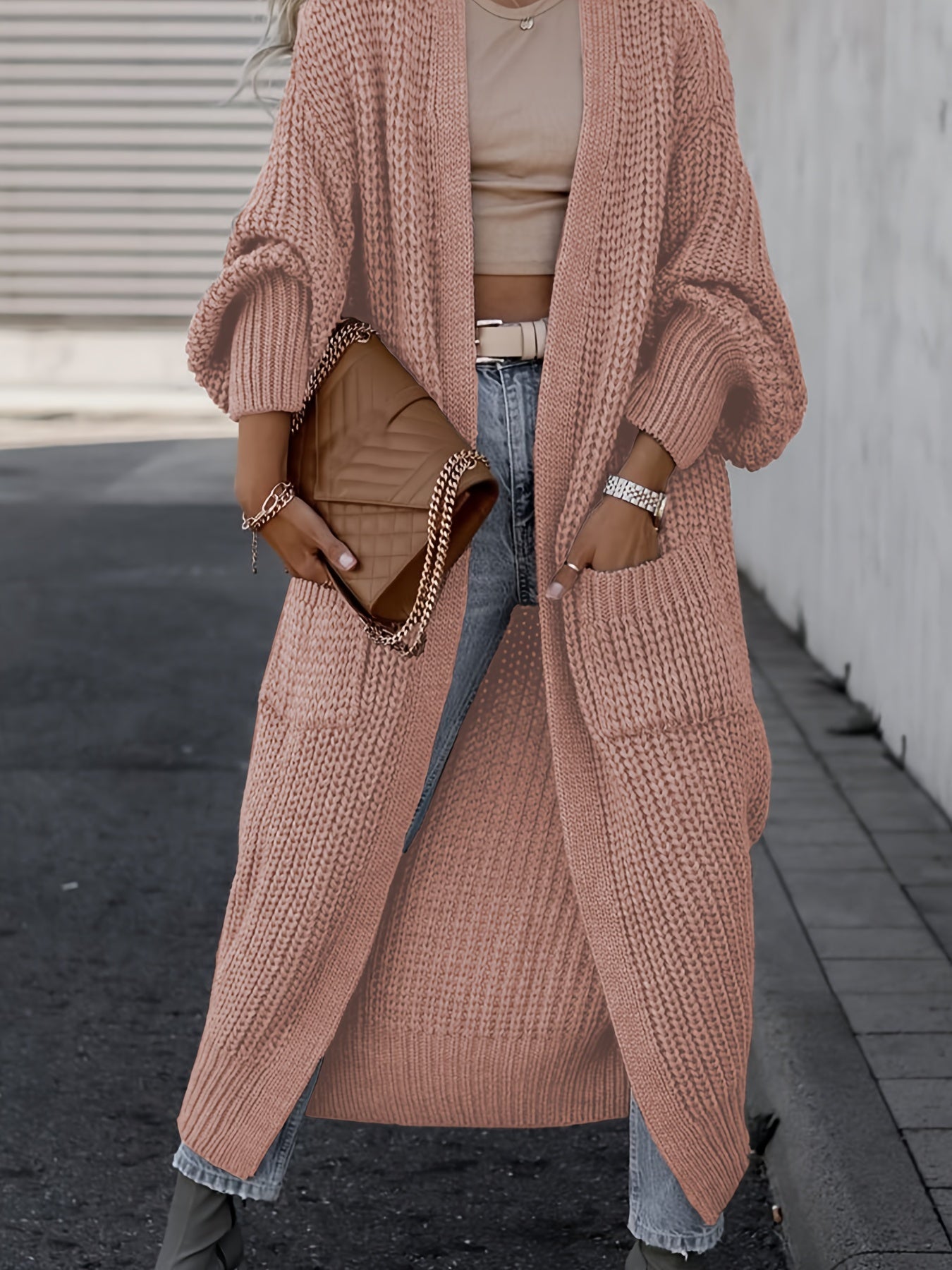 Suri™ | Cardigan Élégant à Col V Profond - Confort et Élégance