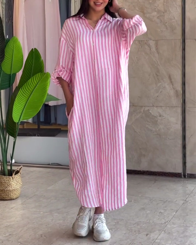 Junar™ | Robe Rayée Décontractée